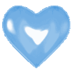 Gif animé coeur bleu